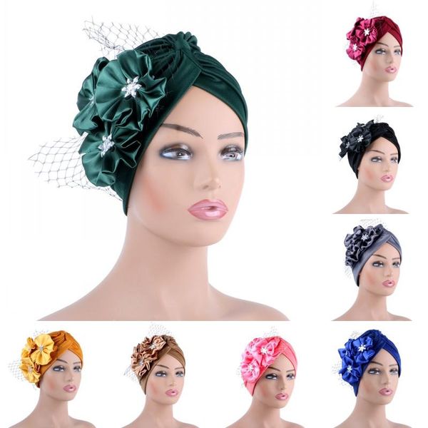 beanie/skull caps elegant french net yarn party cap fashion ladies big flower pleated headwear bonnet women's wrapped turban loss hair, Blue;gray
beanie/skull caps elegant french net yarn party cap fashion ladies big flower pleated headwear bonnet women's wrapped turban loss hair, Blue;gray