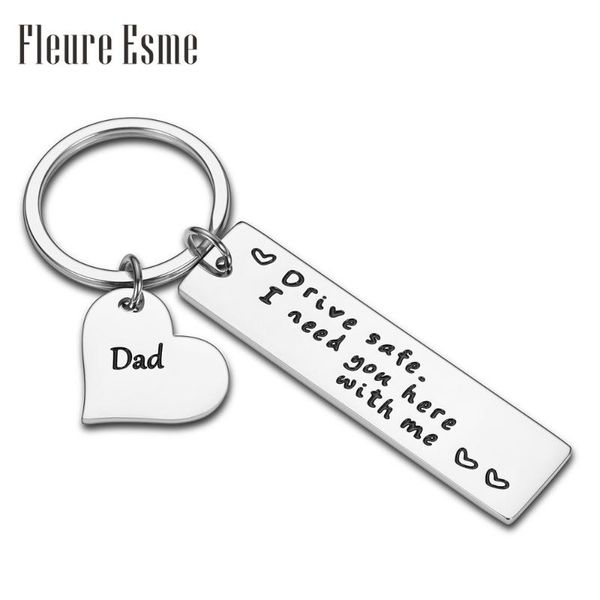 keychains father day key chain cute car keychain family gift drive safe i need you here with me for husband boyfriend couples men, Silver 
keychains father day key chain cute car keychain family gift drive safe i need you here with me for husband boyfriend couples men, Silver