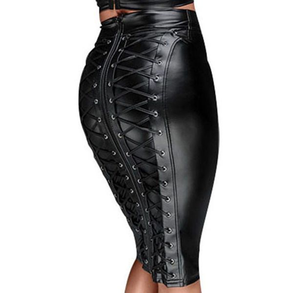 skirts womens knee length wet look plus size faux leather skirt high waist bandage pu summer bodycon midi pencil, Black
skirts womens knee length wet look plus size faux leather skirt high waist bandage pu summer bodycon midi pencil, Black