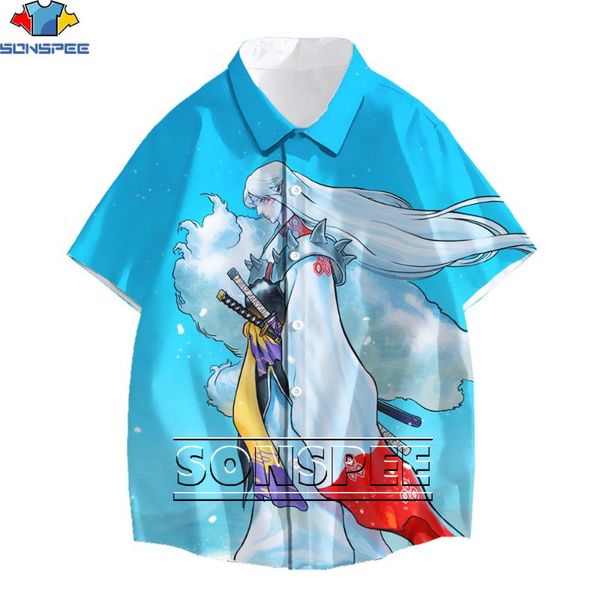 men's casual shirts sonspee 3d anime inuyasha printed shirt sashimaru cartoon harajuku tee street campus style women's oversized, White;black
men's casual shirts sonspee 3d anime inuyasha printed shirt sashimaru cartoon harajuku tee street campus style women's oversized, White;black