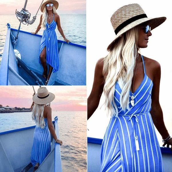 casual dresses womens summer holiday beach striped strap dress 2021 fashion sleeveless high split backless vacation lace up clothes, Black;gray
casual dresses womens summer holiday beach striped strap dress 2021 fashion sleeveless high split backless vacation lace up clothes, Black;gray