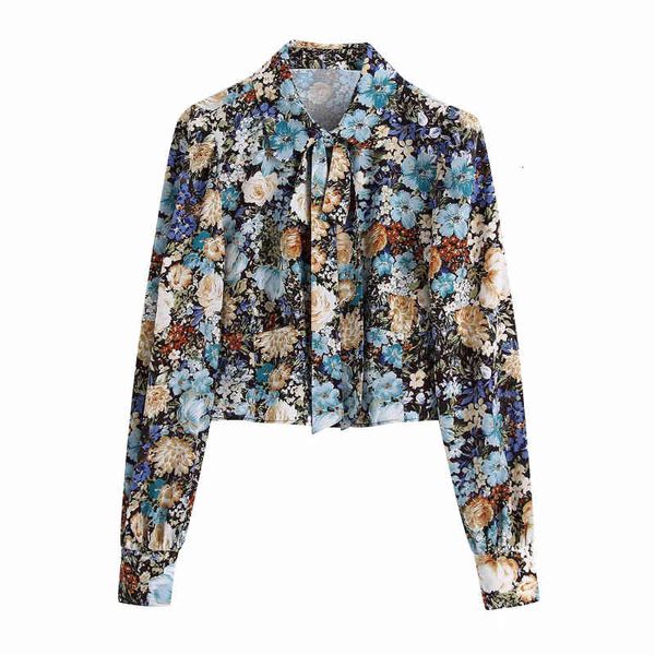 women's knits & tees casual woman floral print bow neck short blouse 2021 spring fashion ladies bohemia shirts female elegant butt, White
women's knits & tees casual woman floral print bow neck short blouse 2021 spring fashion ladies bohemia shirts female elegant butt, White