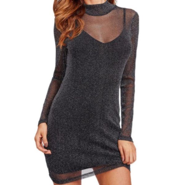 casual dresses women beaded mesh sheer bodycon slim solid long sleeve pencil evening clubwear party mini dress regular size, Black;gray
casual dresses women beaded mesh sheer bodycon slim solid long sleeve pencil evening clubwear party mini dress regular size, Black;gray