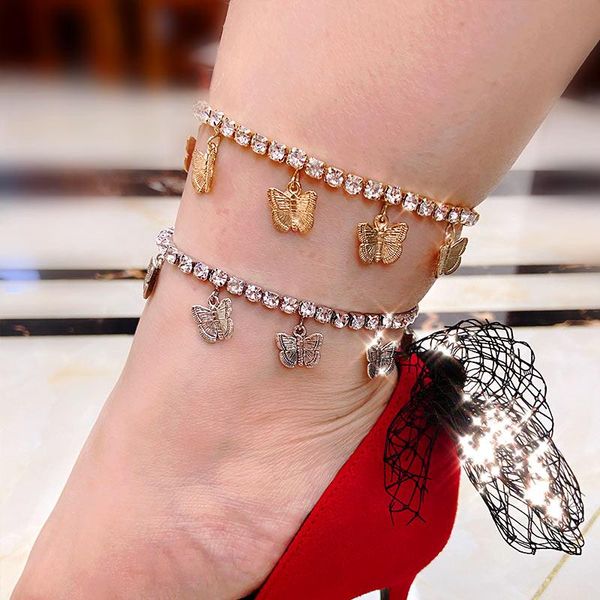 anklets flatfoosie trendy gold silver color butterfly bracelet for women luxury crystal chain anklet summer beach foot jewelry, Red;blue
anklets flatfoosie trendy gold silver color butterfly bracelet for women luxury crystal chain anklet summer beach foot jewelry, Red;blue