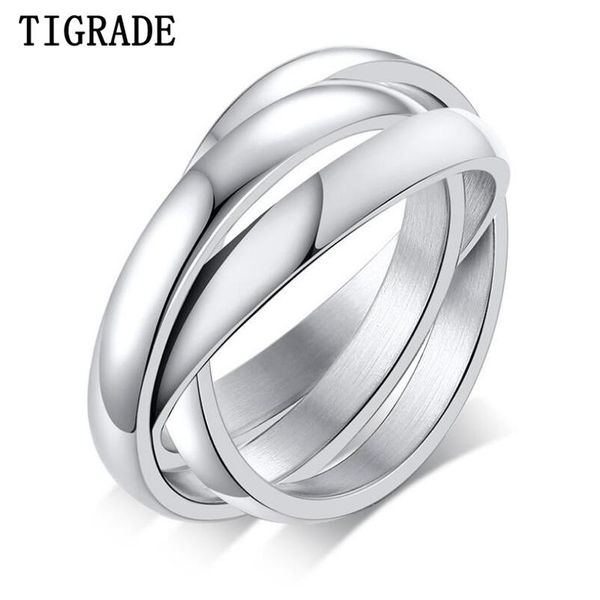 cluster rings tigrade polished multi-layer women men punk ring titanium steel stacked interlocked rolling wedding band cross cocktail, Golden;silver
cluster rings tigrade polished multi-layer women men punk ring titanium steel stacked interlocked rolling wedding band cross cocktail, Golden;silver
