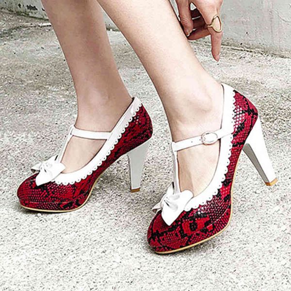 dress shoes women pumps thick heel shallow mouth snake pattern high sweet bow t button round head big size nzlm, Black
dress shoes women pumps thick heel shallow mouth snake pattern high sweet bow t button round head big size nzlm, Black
