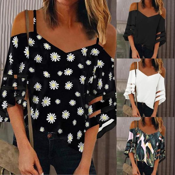 women's t-shirt summer flare sleeve mesh patchwork casual shirt for shopping, White
women's t-shirt summer flare sleeve mesh patchwork casual shirt for shopping, White