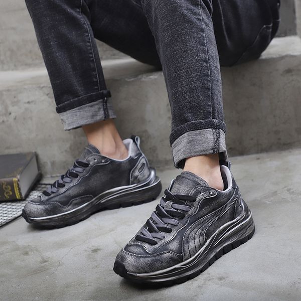 2021 new men's sports leisure foreign style dad comfortable fashion thick soled shoes, Black
2021 new men's sports leisure foreign style dad comfortable fashion thick soled shoes, Black