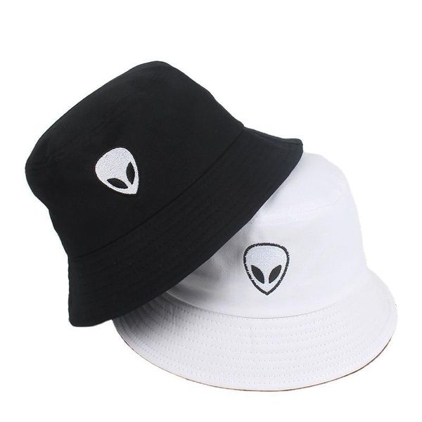 wide brim hats trendy hip-hop men women's bucket hat japanese korean alien embroidered basin cap spring summer beach sunscreen sun, Blue;gray
wide brim hats trendy hip-hop men women's bucket hat japanese korean alien embroidered basin cap spring summer beach sunscreen sun, Blue;gray