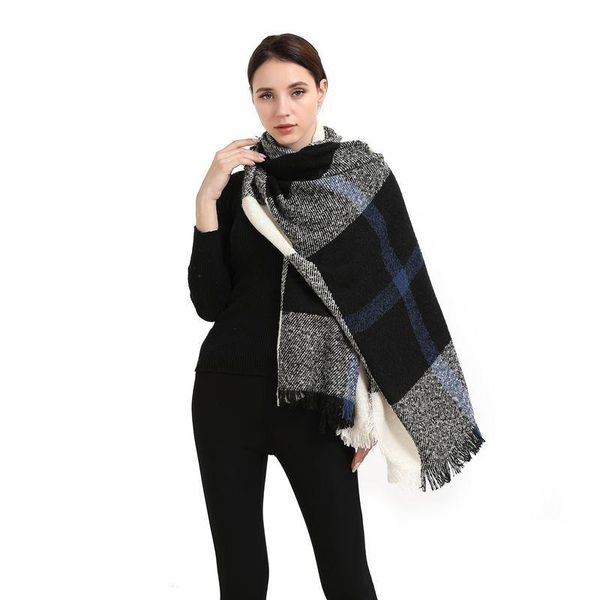 scarves women scarf oversized tartan long cashmere blanket comfortable breathable plaid shawl wraps casual daily wear autumn and winter, Blue;gray
scarves women scarf oversized tartan long cashmere blanket comfortable breathable plaid shawl wraps casual daily wear autumn and winter, Blue;gray