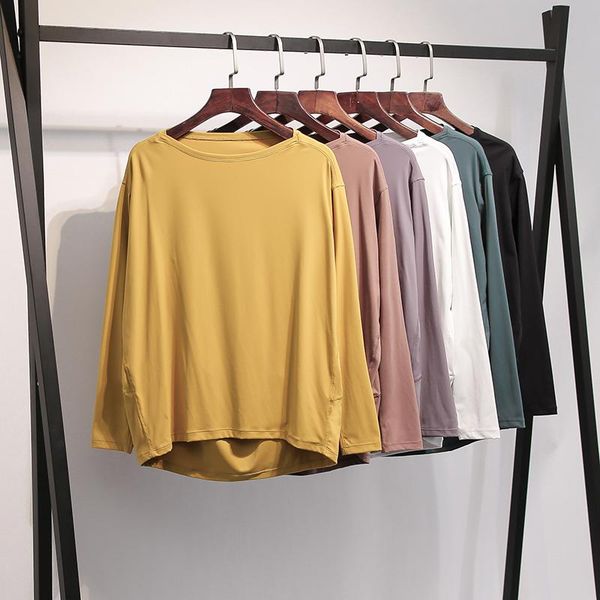 yoga outfit oversize naked-feel gym shirts workout women bare loose fit anti-sweat breathable sport plain long sleeved tee
yoga outfit oversize naked-feel gym shirts workout women bare loose fit anti-sweat breathable sport plain long sleeved tee