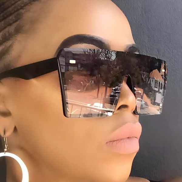 sunglasses 2021 vintage brand designer black mirror oversized square for women flat shades uv400 zonnebril dames a519, White;black
sunglasses 2021 vintage brand designer black mirror oversized square for women flat shades uv400 zonnebril dames a519, White;black
