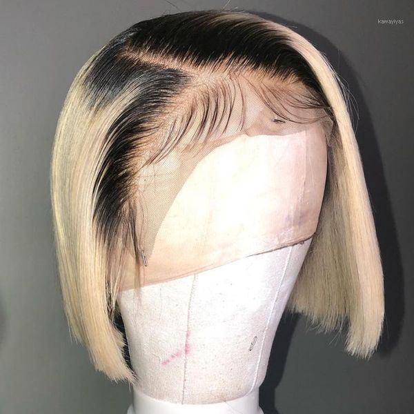 14inch preplucked short cut bob 613 omber black root brazilian human hair lace front wig for women glueless transparent straight wigs1, Black;brown
14inch preplucked short cut bob 613 omber black root brazilian human hair lace front wig for women glueless transparent straight wigs1, Black;brown
