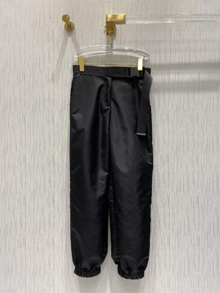 women fashion casual pants with loose belt decoration 0319 women's & capris, Black;white
women fashion casual pants with loose belt decoration 0319 women's & capris, Black;white