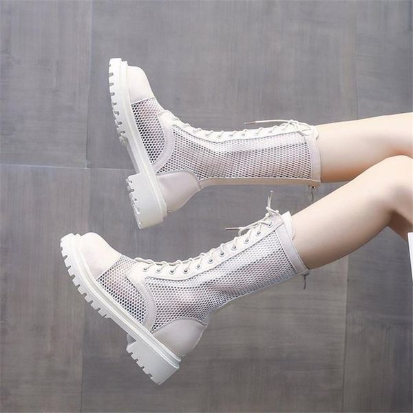 summer fashion breathable hollow out mesh ankle short boots for women platform casual shoes female 5cm square heel booties, Black
summer fashion breathable hollow out mesh ankle short boots for women platform casual shoes female 5cm square heel booties, Black
