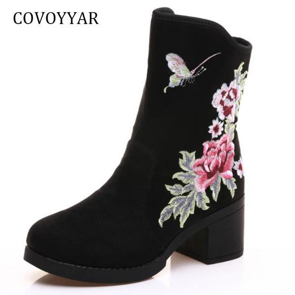 boots covoyyar embroidered ankle 2021 winter vintage flower women flock comfort square heel shoes plus size wbs885, Black
boots covoyyar embroidered ankle 2021 winter vintage flower women flock comfort square heel shoes plus size wbs885, Black