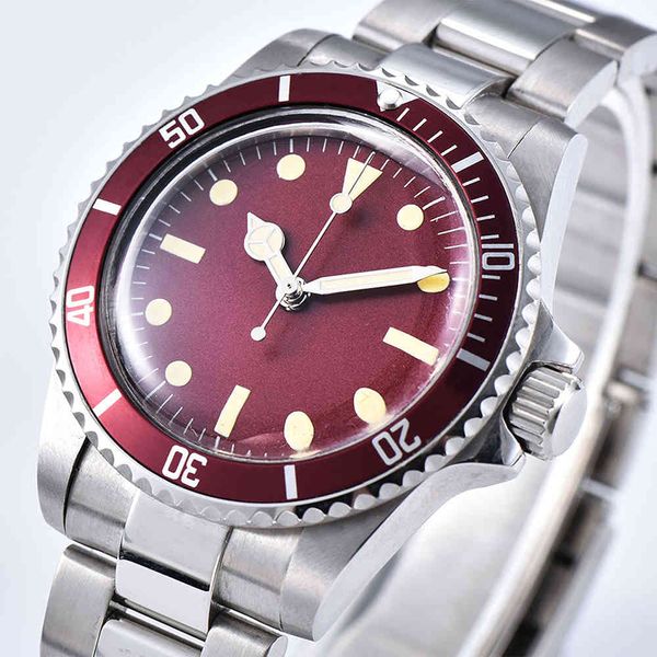 40 mm automatic mechanical movement men red plate rvs case bracelet lighting watch aluminium bezel, Slivery;brown
40 mm automatic mechanical movement men red plate rvs case bracelet lighting watch aluminium bezel, Slivery;brown