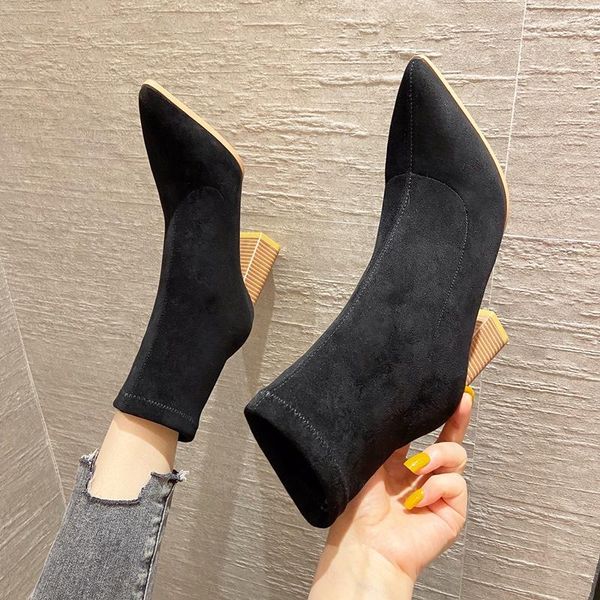 boots women's shoes thick-heeled single children's short autumn and winter high-heeled thin, Black
boots women's shoes thick-heeled single children's short autumn and winter high-heeled thin, Black
