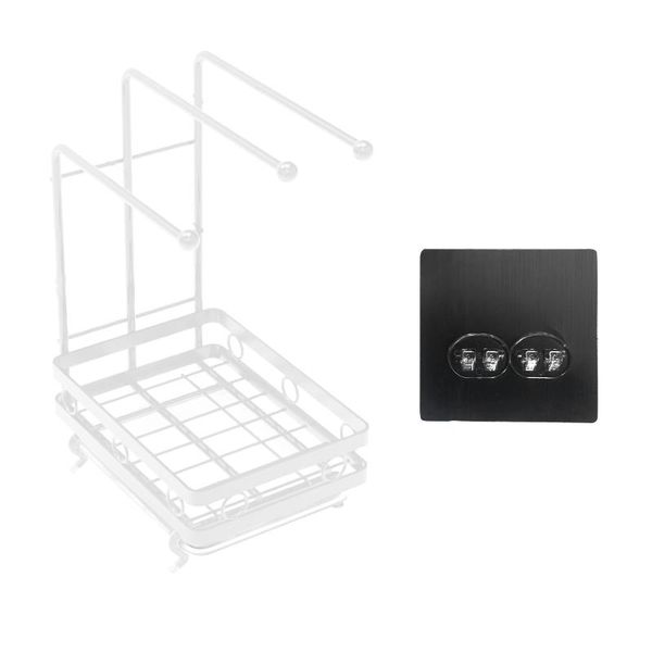 hooks & rails rag soap sponge brush home space saving el kitchen storage rack bathroom sink caddy organizer counterwall with drain pan
hooks & rails rag soap sponge brush home space saving el kitchen storage rack bathroom sink caddy organizer counterwall with drain pan