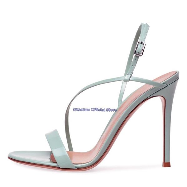 summer fashion concise nude black leather narrow band patent ankle wrap sandals thin high heel woman heeled dress shoes
summer fashion concise nude black leather narrow band patent ankle wrap sandals thin high heel woman heeled dress shoes