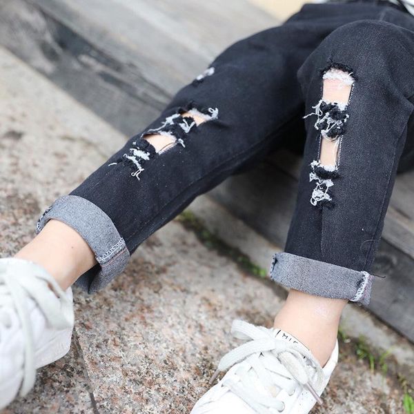 jeans girls torn spring autumn children's pants baby clothes black blue hole 3-12y elastic casual trousers clothing
jeans girls torn spring autumn children's pants baby clothes black blue hole 3-12y elastic casual trousers clothing