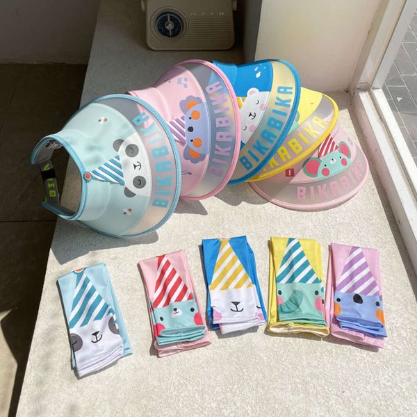 spring and summer cartoon children's sunscreen cap sunshade ultraviolet hat ice sleeve suit, Yellow
spring and summer cartoon children's sunscreen cap sunshade ultraviolet hat ice sleeve suit, Yellow