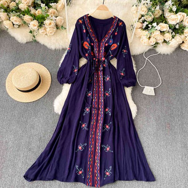 dresses retro embroidery flower women v neck sleeve a-line spring casual boho vacation long, Black;gray
dresses retro embroidery flower women v neck sleeve a-line spring casual boho vacation long, Black;gray