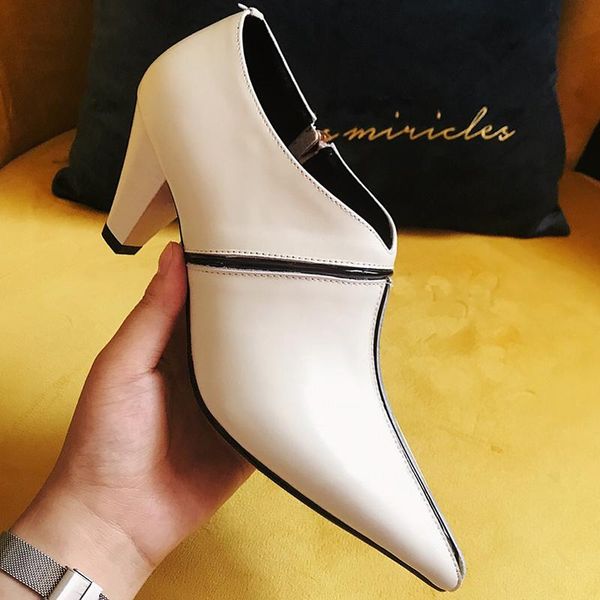 plus size 42 women's genuine leather high heels pointed toe elegant ladies dress pumps quality female ol style shoes sale, Black
plus size 42 women's genuine leather high heels pointed toe elegant ladies dress pumps quality female ol style shoes sale, Black