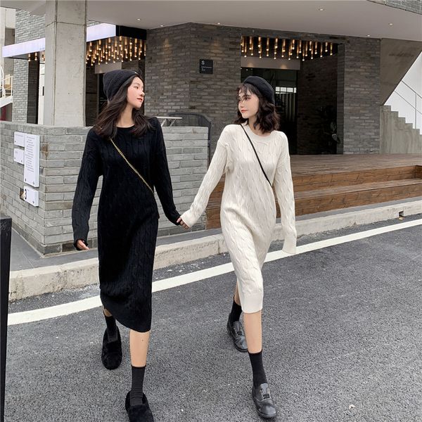 dress mozuleva autumn winter dresses women's knitted korean style fashion oversize elegant lady midi dressed, Black;gray
dress mozuleva autumn winter dresses women's knitted korean style fashion oversize elegant lady midi dressed, Black;gray