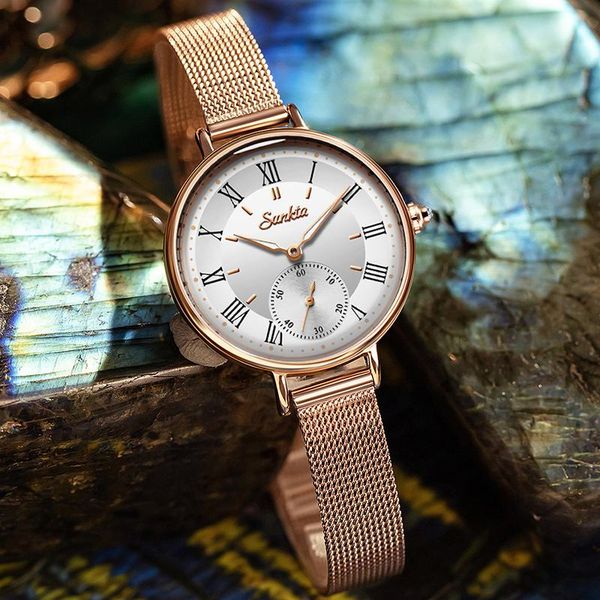 women watches ladies mesh belt ultrathin watch stainless steel waterproof clock quartz wristwatches, Slivery;brown
women watches ladies mesh belt ultrathin watch stainless steel waterproof clock quartz wristwatches, Slivery;brown