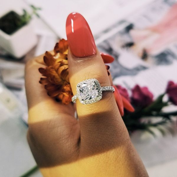 925 sterling silver ring 8mm cz zircin wedding engagement promise rings for women wholesale jewelry finger r668, Slivery;golden
925 sterling silver ring 8mm cz zircin wedding engagement promise rings for women wholesale jewelry finger r668, Slivery;golden