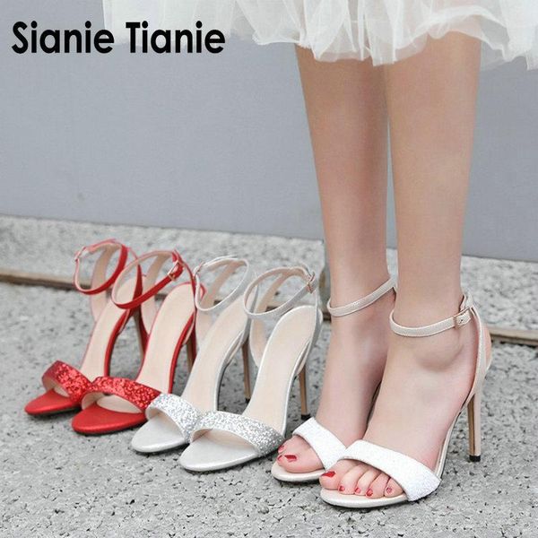 sianie tianie 2021 summer elegant ladies 11.5cm thin high heels shoes glitter sequin bling silver white open toe woman sandals, Black
sianie tianie 2021 summer elegant ladies 11.5cm thin high heels shoes glitter sequin bling silver white open toe woman sandals, Black