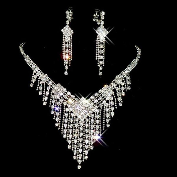 earrings & necklace luxury female white crystal jewelry set charm silver color tassel dangle earring for women cute zircon wedding chain
earrings & necklace luxury female white crystal jewelry set charm silver color tassel dangle earring for women cute zircon wedding chain