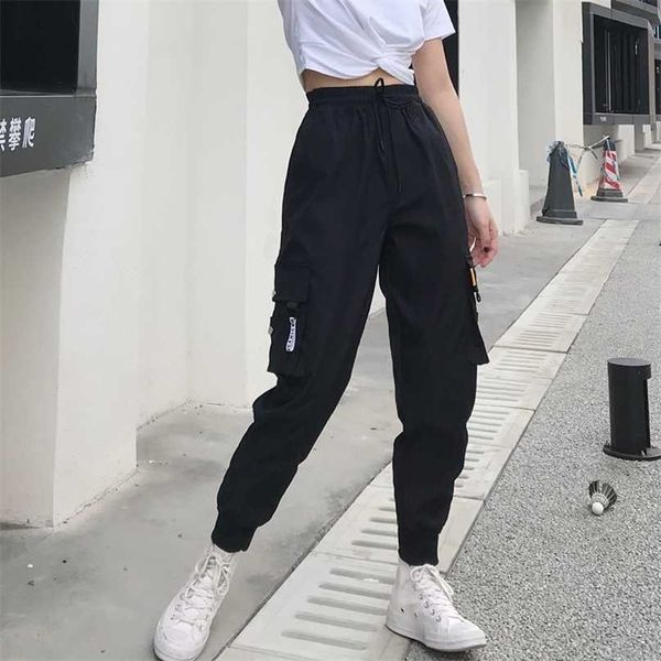 big pockets cargo pants women high waist loose streetwear pants baggy tactical trouser hip hop joggers pants 220209, Black;white
big pockets cargo pants women high waist loose streetwear pants baggy tactical trouser hip hop joggers pants 220209, Black;white