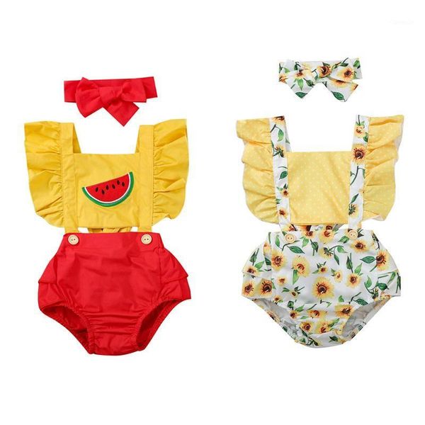 lovely summer baby girls boys bodysuits watermelon/sunflowers print ruffles short sleeve backless jumpsuits headband, Blue
lovely summer baby girls boys bodysuits watermelon/sunflowers print ruffles short sleeve backless jumpsuits headband, Blue