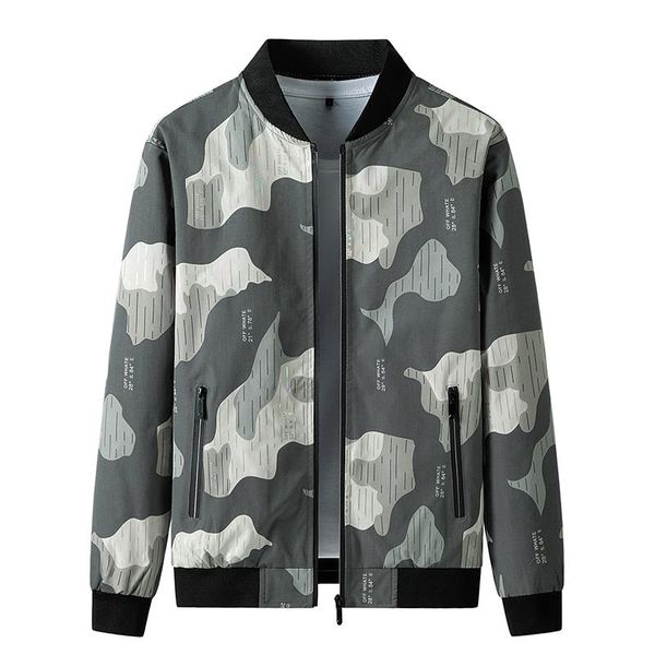 men's jackets 7xl 8xl spring jacket men summer autumn baseball camouflage casual oversized camo bomber jaqueta masculina, Black;brown