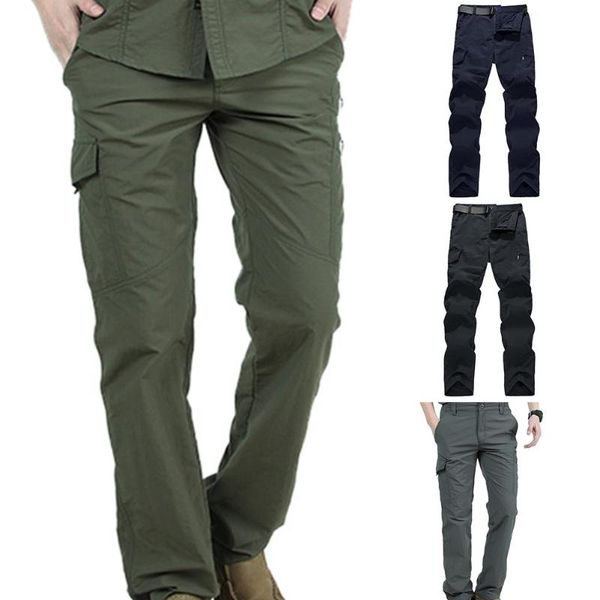 men outdoor climbing hiking multi-pockets solid color quick dry tactical sports leisure pants men's, Black
men outdoor climbing hiking multi-pockets solid color quick dry tactical sports leisure pants men's, Black