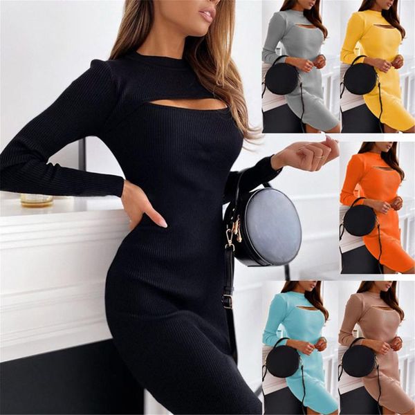 casual dresses summer dress 2021 fashion womens solid color skeleton long sleeve tight-fitting short package hips slim, Black;gray
casual dresses summer dress 2021 fashion womens solid color skeleton long sleeve tight-fitting short package hips slim, Black;gray
