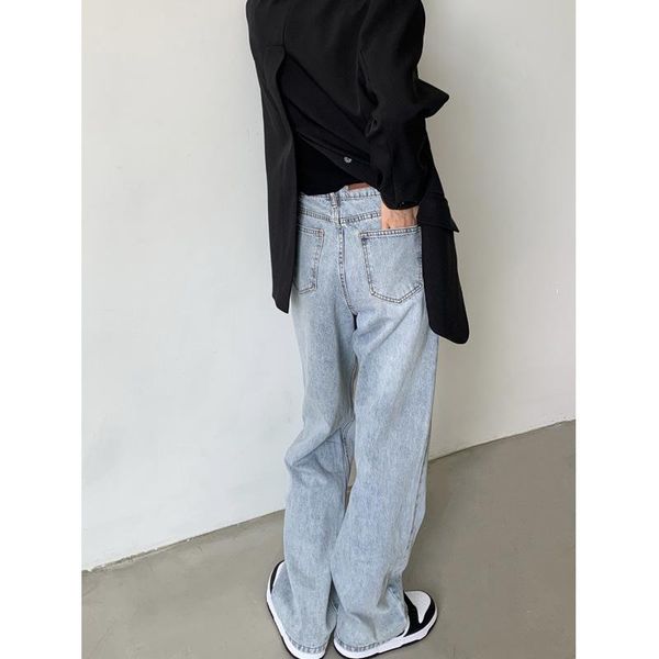 men's jeans summer thin retro texture high-waisted straight wide-leg loose and tall casual trousers women sokotoo men, Blue
men's jeans summer thin retro texture high-waisted straight wide-leg loose and tall casual trousers women sokotoo men, Blue