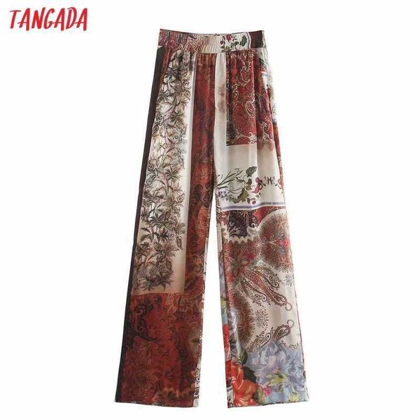 tangada women retro floral print long pants trousers vintage style strethy waist lady pants pantalon 3h568 210609, Black;white
tangada women retro floral print long pants trousers vintage style strethy waist lady pants pantalon 3h568 210609, Black;white