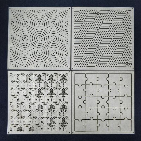 other arts and crafts sashiko stencil, embroidery pattern, quilt stitch mold, 20*20cm/8*8inches, japanese traditional pattern,creative patte
other arts and crafts sashiko stencil, embroidery pattern, quilt stitch mold, 20*20cm/8*8inches, japanese traditional pattern,creative patte