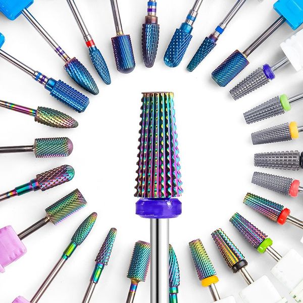 nail art equipment cone carbide tungsten drill bit 5 in 1 tapered safety nails bits files buffer accessory, Silver
nail art equipment cone carbide tungsten drill bit 5 in 1 tapered safety nails bits files buffer accessory, Silver