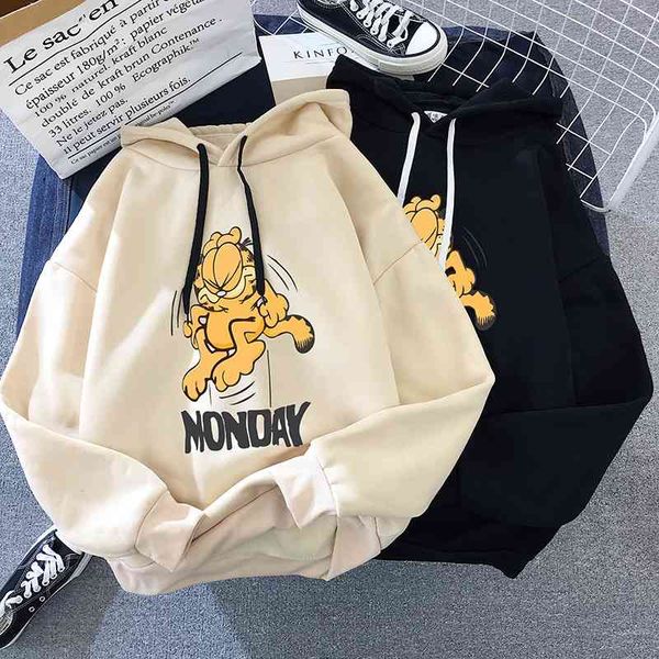 250g plush thickened autumn and winter clothes 2021 new long sleeve hooded women's korean loose sweater, Black
250g plush thickened autumn and winter clothes 2021 new long sleeve hooded women's korean loose sweater, Black