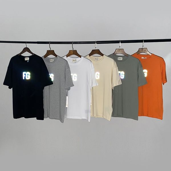 fashion brand fog fear of god season 6 colorful fg printed round neck short sleeve, White;black
fashion brand fog fear of god season 6 colorful fg printed round neck short sleeve, White;black