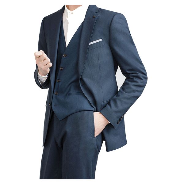 men's suits & blazers custom made dark blue men for wedding, bespoke slim fit suits,tailor with pants, White;black
men's suits & blazers custom made dark blue men for wedding, bespoke slim fit suits,tailor with pants, White;black