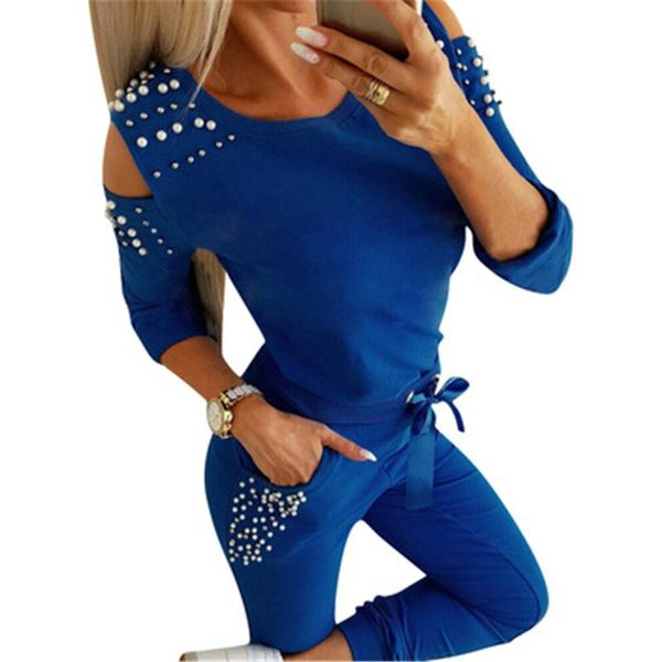 women beaded solid color tracksuits fashion trend round neck long sleeve pants suits designer female spring casual loose 2pcs sets, Gray
women beaded solid color tracksuits fashion trend round neck long sleeve pants suits designer female spring casual loose 2pcs sets, Gray