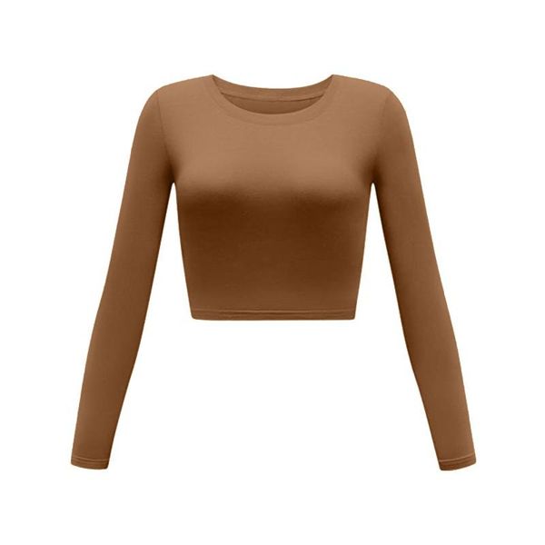 women's t-shirt slim t shirt long-sleeved round neck solid tee basic short tshirt sudadera mujer poleras #py, White
women's t-shirt slim t shirt long-sleeved round neck solid tee basic short tshirt sudadera mujer poleras #py, White