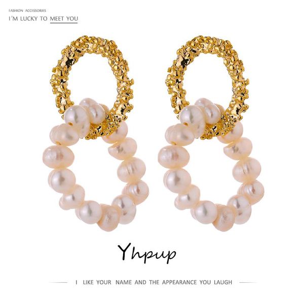 dangle & chandelier yhpup fashion natural pearl round earrings jewelry statement metal zinc alloy pendientes mujer accessories 2021, Silver
dangle & chandelier yhpup fashion natural pearl round earrings jewelry statement metal zinc alloy pendientes mujer accessories 2021, Silver