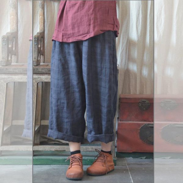 fairynatural retro women loose wide leg pants elastic waist original female soft casual linen pockets trouser 2021 summer women's & cap, Black;white
fairynatural retro women loose wide leg pants elastic waist original female soft casual linen pockets trouser 2021 summer women's & cap, Black;white