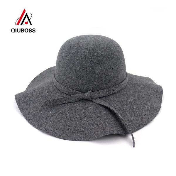stingy brim hats qiuboss fashion women lady wide wool felt fedora floppy vintage female girl round fedoras cloche cap trilby bowler hat, Blue;gray
stingy brim hats qiuboss fashion women lady wide wool felt fedora floppy vintage female girl round fedoras cloche cap trilby bowler hat, Blue;gray